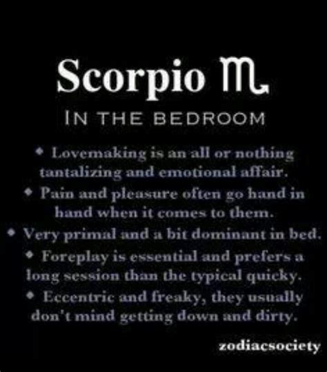 scorpio moon man in bed